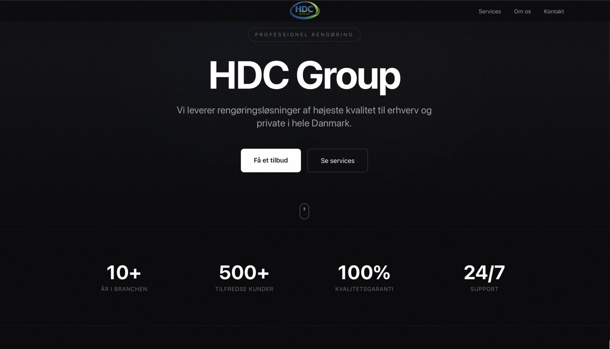 HDC Group hjemmeside